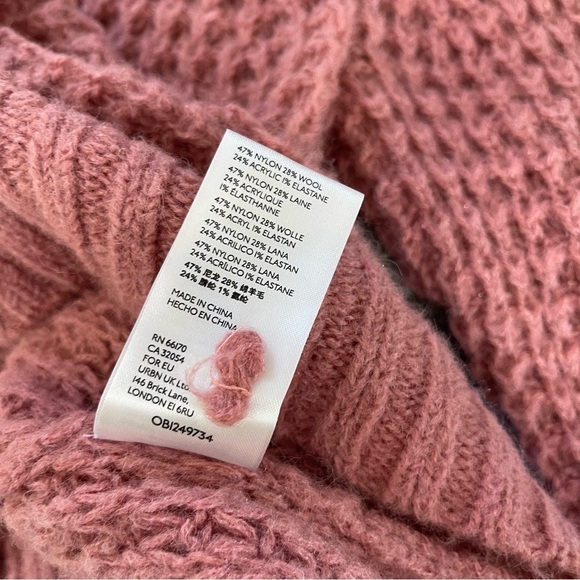 Maeve By Anthropologie Dionne Bell Sleeved Mock Neck Sweater In Rose Size XS - Picture 11 of 11